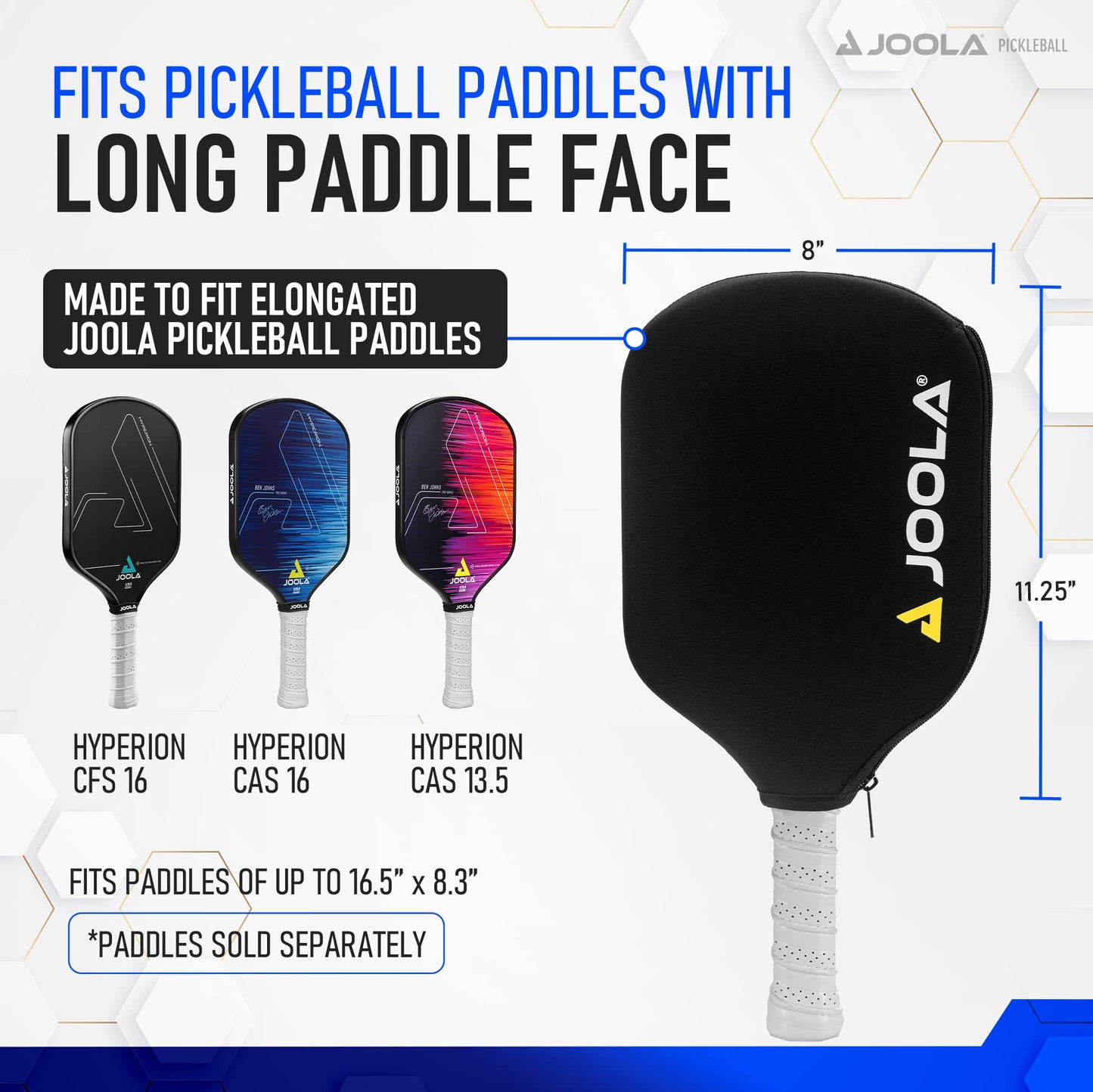 JOOLA Paddle Cover - Neoprene Sleeve Pickleball Paddles, Elongated