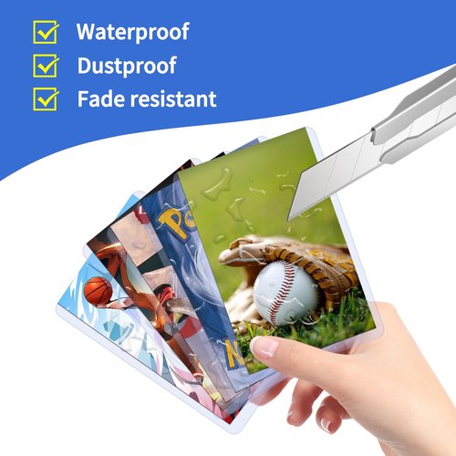 QTYORD 400Pcs Top Loaders for Cards (200Pcs Hard Plastic Card Holders & 200Pcs Penny Card Sleeves) 3" x 4" Toploaders, Card Protector Sleeves for Baseball Football Sports Cards, Standard Trading Cards