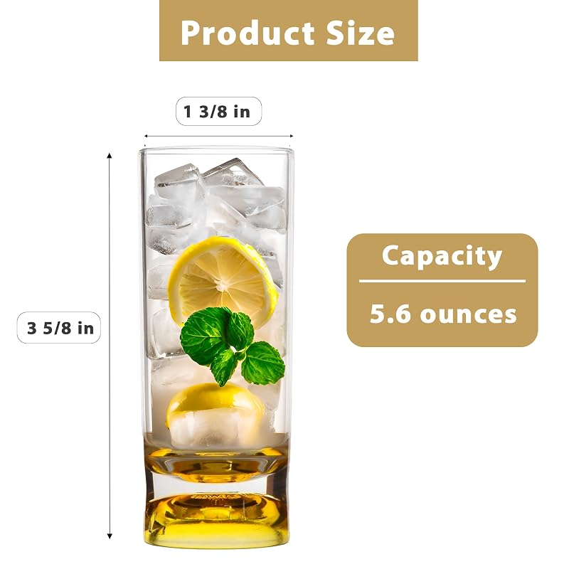 Multicolor Unbreakable 2oz Shot Glass Set of 4 - Heavy Base, BPA-Free Plastic