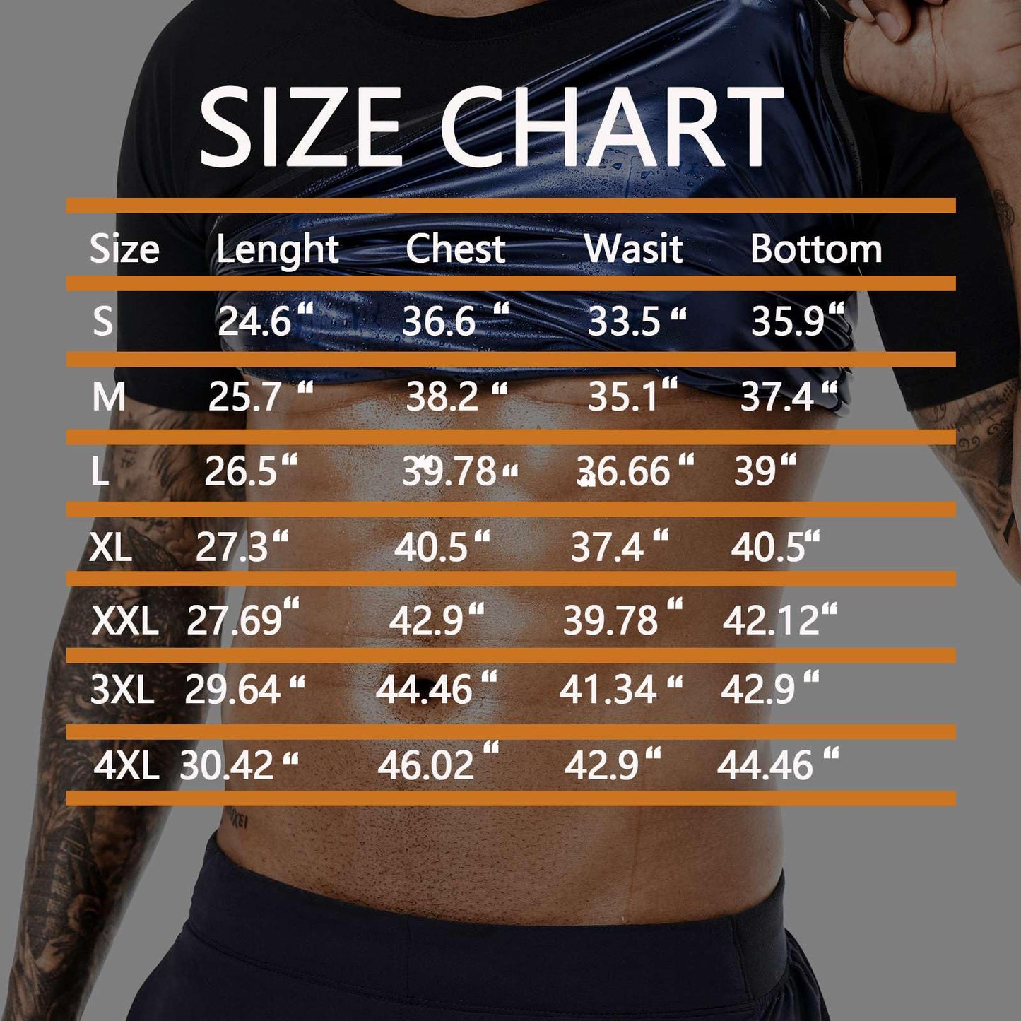 BODYSUNER Sauna Shirt Sweat Vest Suits Waist Trainer for Men Compression Vest Workout Gym Clothes Sweat Enhancer Short Sleeve (Black, M)