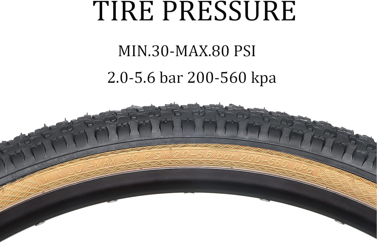 Hycline 2-Pack Mountain Bike Tires Set: 20/24/26/27.5-inch Folding Replacement Puncture-Resistant Bicycle Tires and Pair 20/24/26/27.5-inch Inner Tubes with Tire Levers for MTB Off-Road Bike
