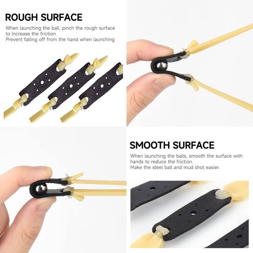 JTXCDFHMJ 10 Strips of 1.5mm Flat Rubber Slingshot Rubber Bands, Suitable for All Kinds of Hunting Slingshots, Can Be Installed with Flat Elastic Bands and Outdoor Slingshots As Elastic Bands