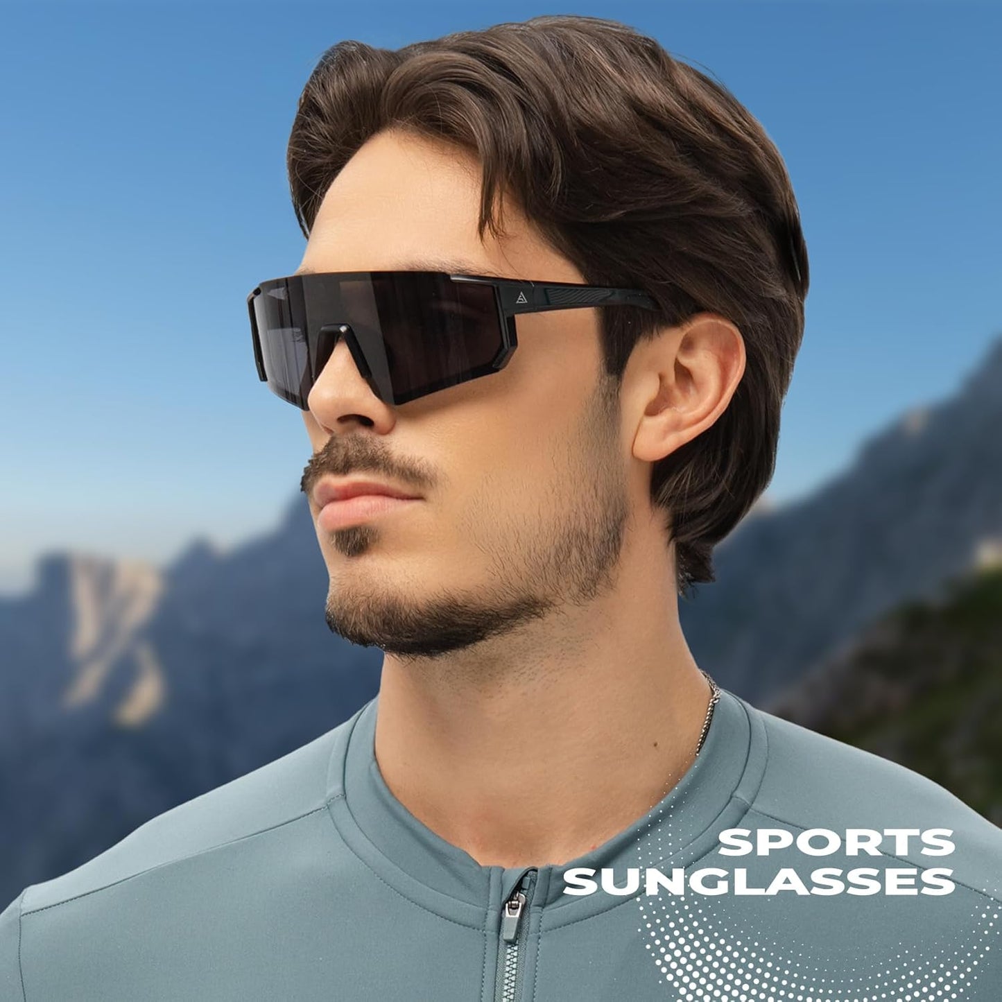 KALIYADI Sports Mens-Sunglasses Women Sunglasses-Men: Sun Glasses with UV400 for Golf Fishing Running Cycling