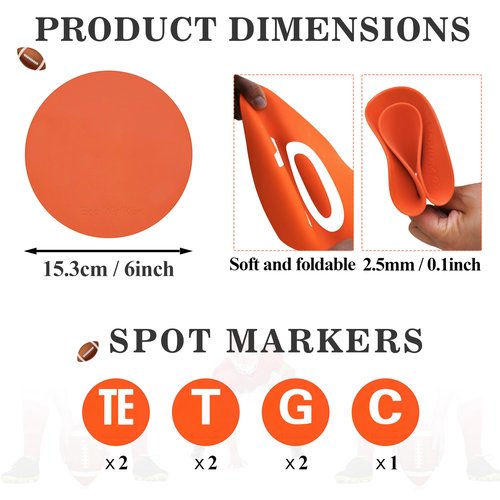 Eco Walker Football Markers for Position, Agility, and Tactical Training