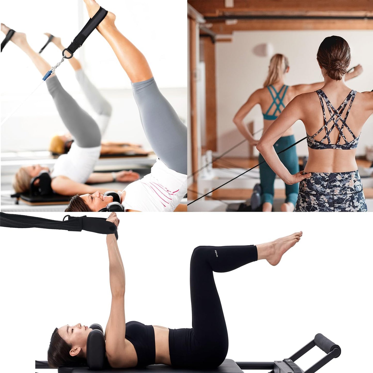 1 Pair of Pilates Wrist Strap, Yoga Double Bracelet Strap, Women's Exercise Kit, Fitness AIDS Sports Accessories,Pilates Straps,Home Gym Workout Graduation Gifts for Her