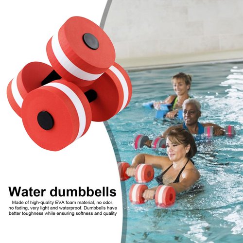 loyliawa Water Weights Aquatics Exercise Dumbbells Water Dumbbell High Density EVA Foam Pool Weight Men Women Water Aerobic Weight Loss Floating Exercise Dumbbell Aquas Fitness Barbell Workout Equipm