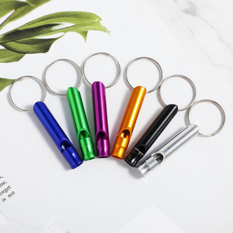 Mabor 12Pcs Aluminium Safety Whistle Keychain Emergency Whistle Survival for Camping Hiking Loud Whistles Emergency for Women Defense Outdoor Sports Boating Hunting