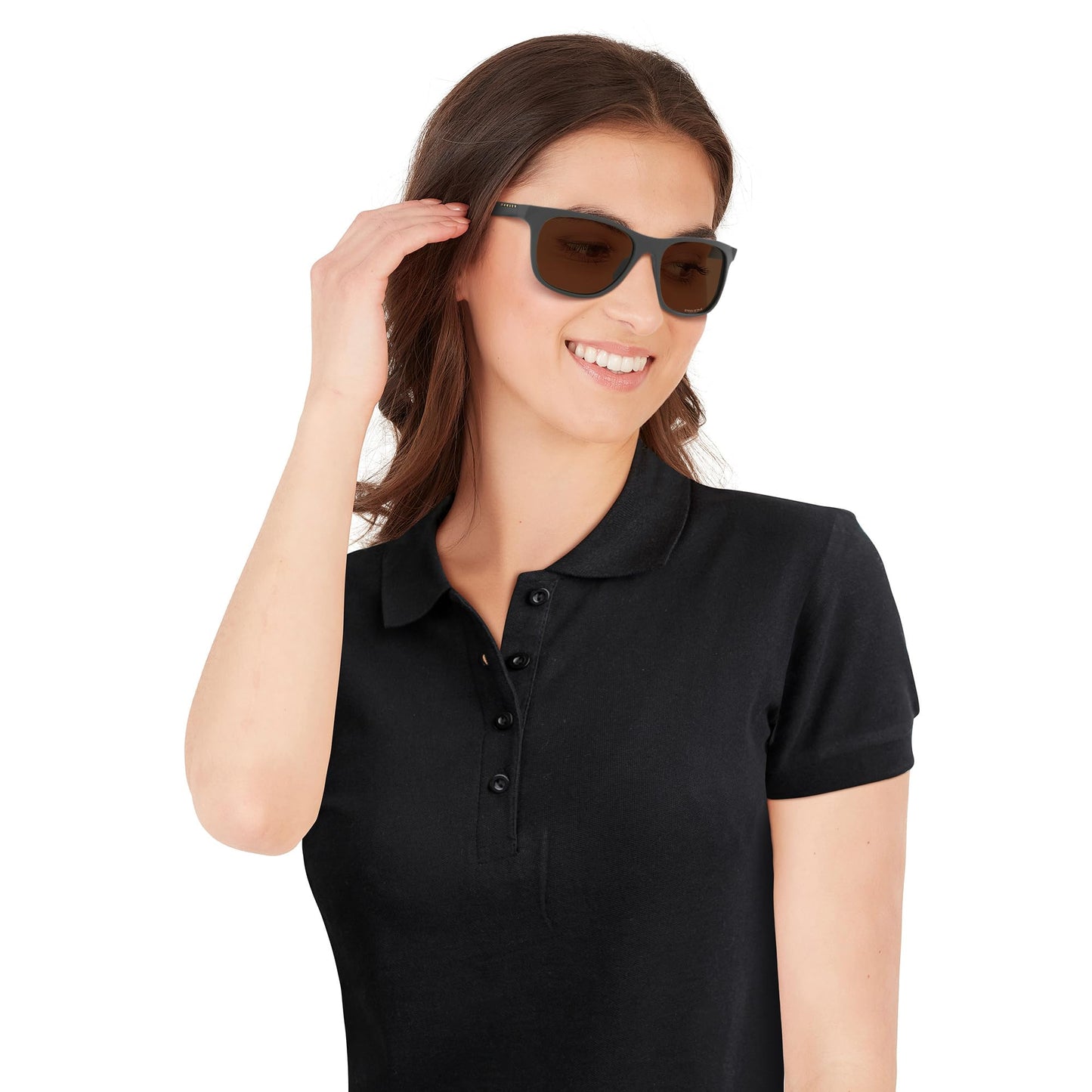 Oakley Womens OO9473 Leadline Square Sunglasses, Matte Carbon/Prizm Bronze, 56 mm