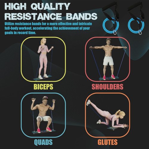 Push Up Board - Premium At Home Workout Equipment, Ideal Calisthenics Equipment, Versatile Fitness Equipment for Strength Training and Muscle Building