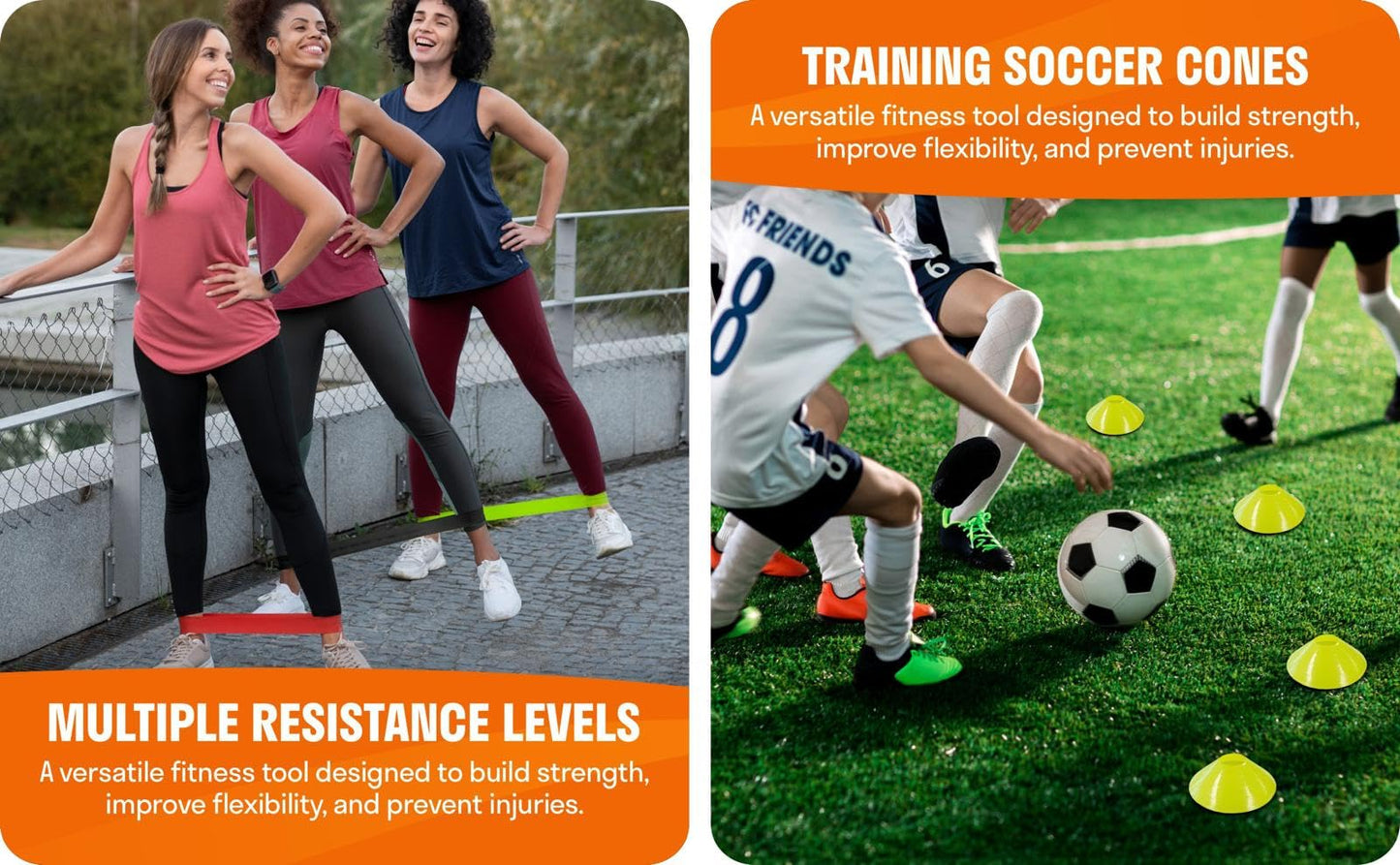 1PERFORMANCE Agility Training Equipment – Agility Speed Ladder & Agility Hurdles | Soccer Football Training Equipment for Youth – Improve Speed, Agility & Coordination