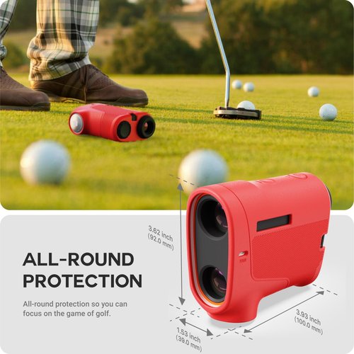 TUSITA Silicone Case Compatible with Garmin Approach Z30 Laser Golf Rangefinder Accessories Compatible with AirTag, Red