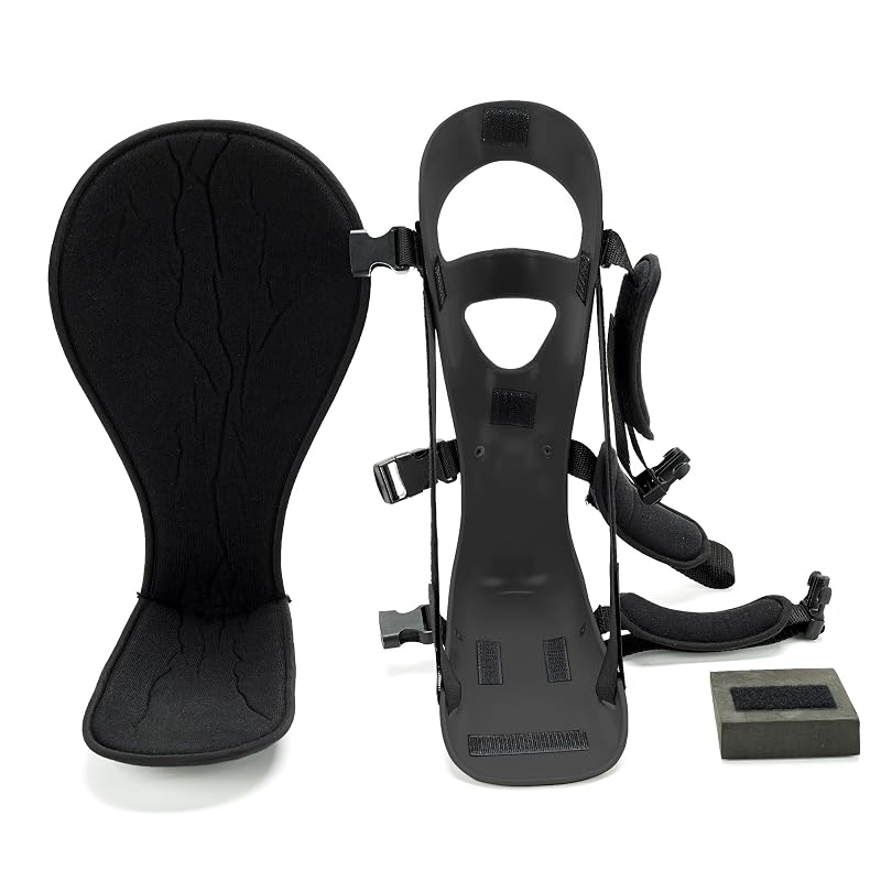 Plantar Fasciitis Night Splint - Sleeping Stretch Boot, Black, Large (Variation: Black-Black+Large)
