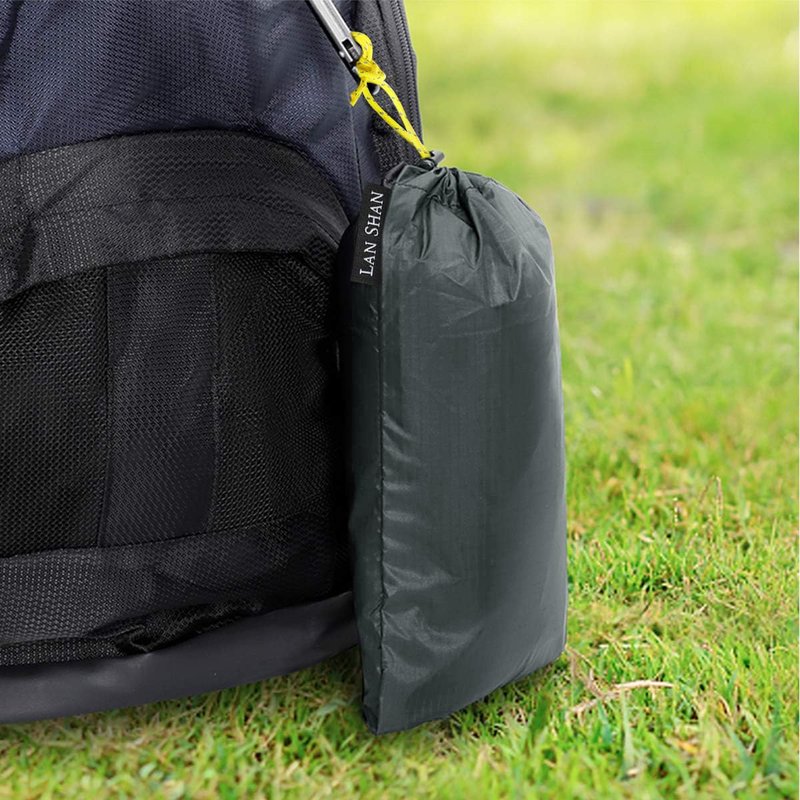 LANSHAN 1-2 Person Ultralight Waterproof Footprint Outdoor Camping Tent Tarp Canopy Blanket Picnic Ground Sheet Mat, Ultralight Tent Fitted, 2 Person