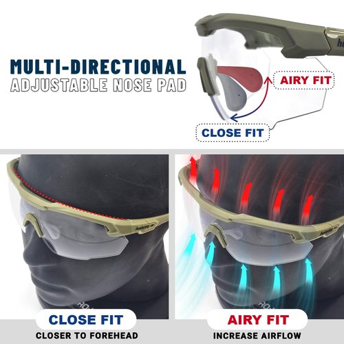 HTS HUNTERSKY Anti Fog Tactical Shooting Glasses men S57 Military eye pro Ballistic safety glasses range shooting eye Protection