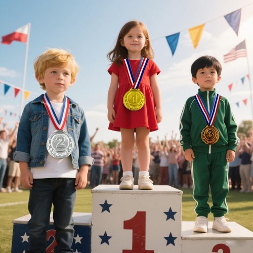 Flyekist 36 Pieces Plastic Winner Award Medals for Kids, Childrens Plastic Gold Silver Bronze Medals for Sports, Games Competitions, Party Favors and Decorations