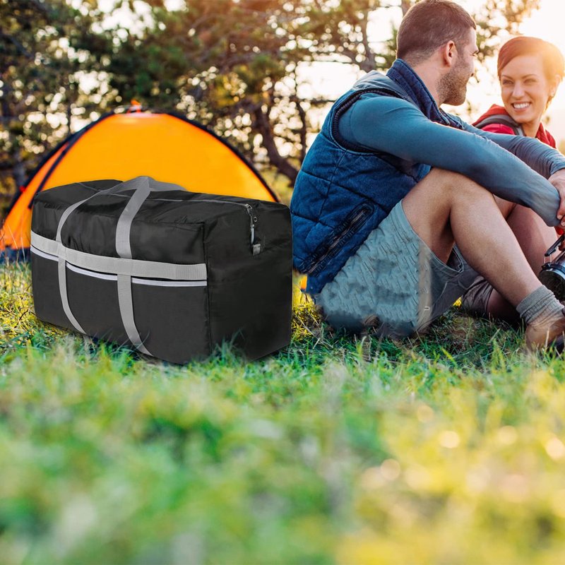 Extra Large Duffle Bag Lightweight, 96L Travel Duffel Bag Foldable for Men Women, Waterproof & Durable(BLACK)