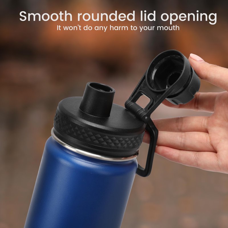 Spout Lid Replacement for Hydro Flask Wide Mouth 12, 16, 18, 32, 40, 64 OZ, Chug Lid for Thermoflask with Handle, Replacement Lid for Wide Mouth Water Bottle 2.28in