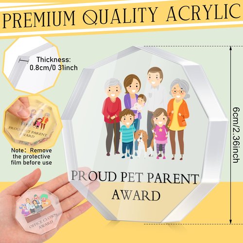 30 Pcs Funny Appreciation Awards Gifts Bulk Little Clear Acrylic Reward Medallions Funny Trophy Gifts for Employee Coworker Teacher Nurse Office Team(Employee)