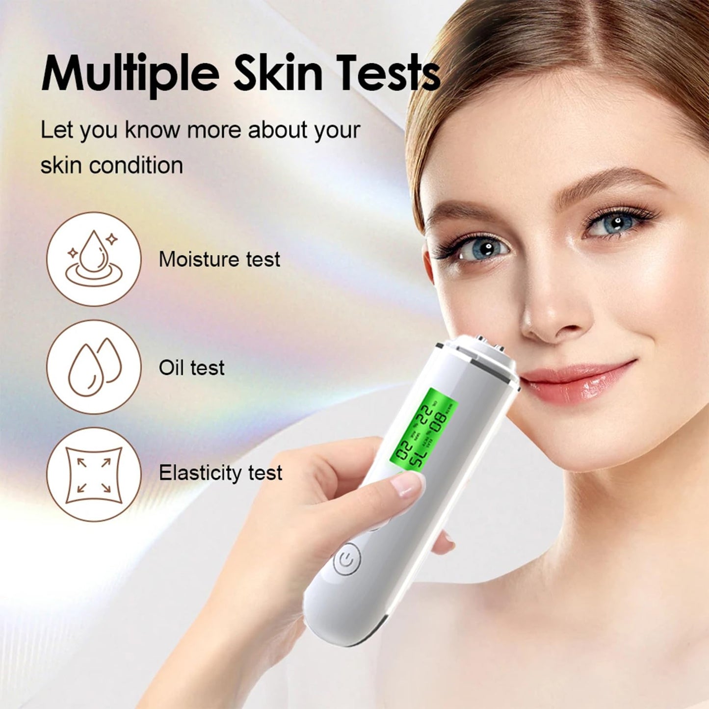Hydration Monitor,Corneometer Skin Hydration Meter,Skin Analysis Machine Professional,Multifunctional Hydration Test and Tracking Device for Skincare with LCD,Skin Hydration Tester
