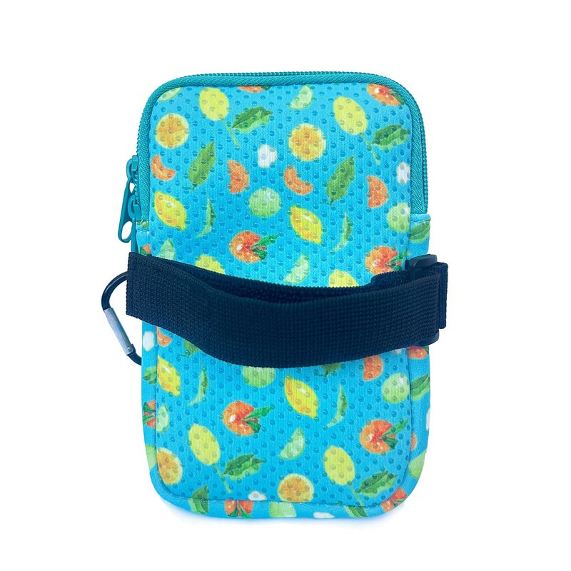 LMYUHONG Water Bottle Pouch For Stanley cup accessories 40oz 20oz 30oz,tumbler pouch with Versatile Pocket Fits for Phones,Cards,Keys,Earphone,Use for Running,Walking,Hiking Biking (Max-Fruit Lemon)