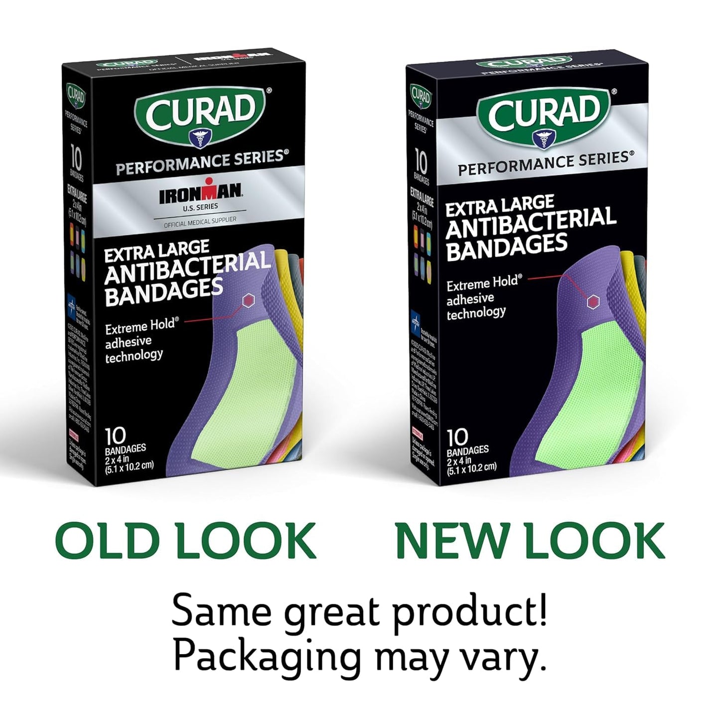 CURAD® Performance Series® Extra Large Antibacterial Bandages, 30 Count