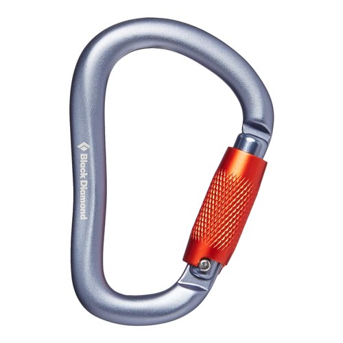 Black Diamond Rocklock Twistlock Carabiner, Gray