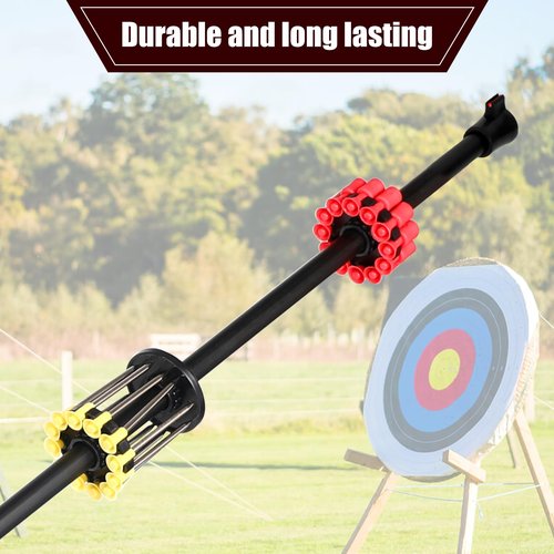 Blow Dart Gun 48" .40 Caliber Blowgun for Hunting Kit with 12 Long/Mid/Short Darts, Blow Gun with Darts, with Sling, Tactical Grip and Optic Sight, Blow Darts