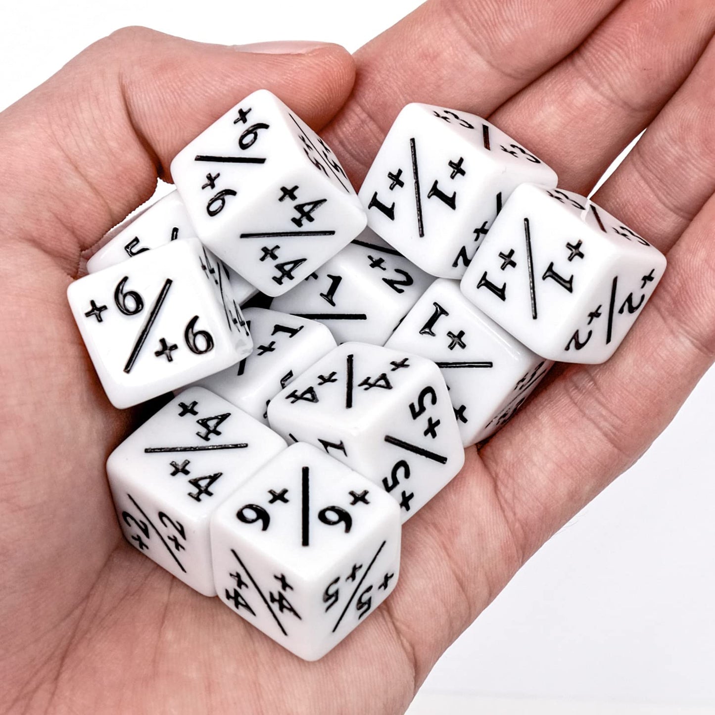 24 Pieces Dice Counters Token, D6 Dice Cube Loyalty, MTG CCG Compatible Card Game Accessories