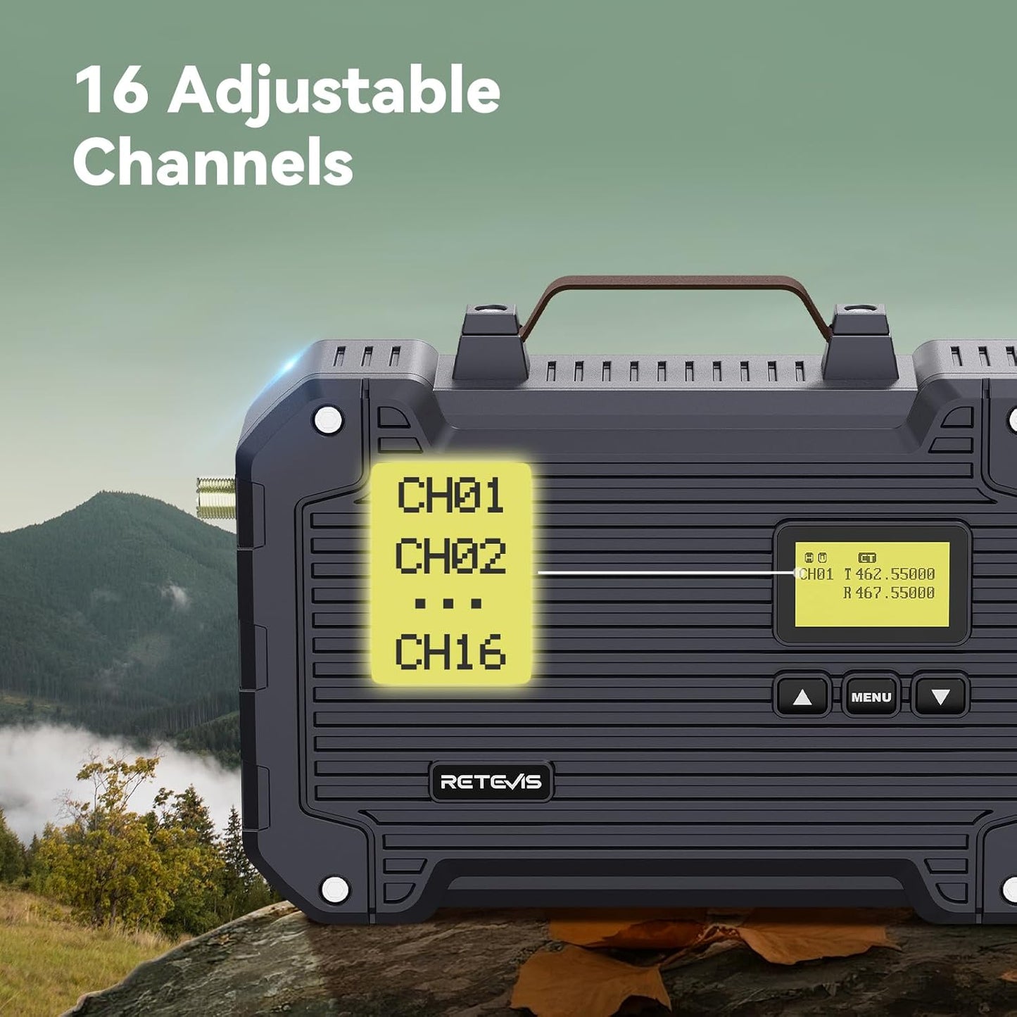 (3rd Gen RT97) Retevis RT97L Up to 25W GMRS High-Power Repeater, IP66 Waterproof, Long Range Base Station Compatible with Raspberry Pi for Farms, Remote Areas & Home Use (1 Pack)