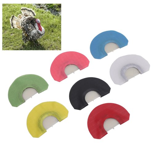 Drfeify Turkey Reed Simulated Sound Mouth Call, Animal Lure Constructed with Iron, Cloth, and Plastic