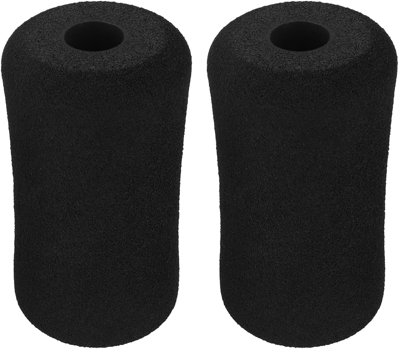 2 Piece Foam Foot Pads Rollers Replacement Kit for Weight Machines Leg Extension Home Gym Equipment High Density Comfortable Non-Deforming 5.12 Inch Black Exercise Accessories(20 * 70 * 120mm)