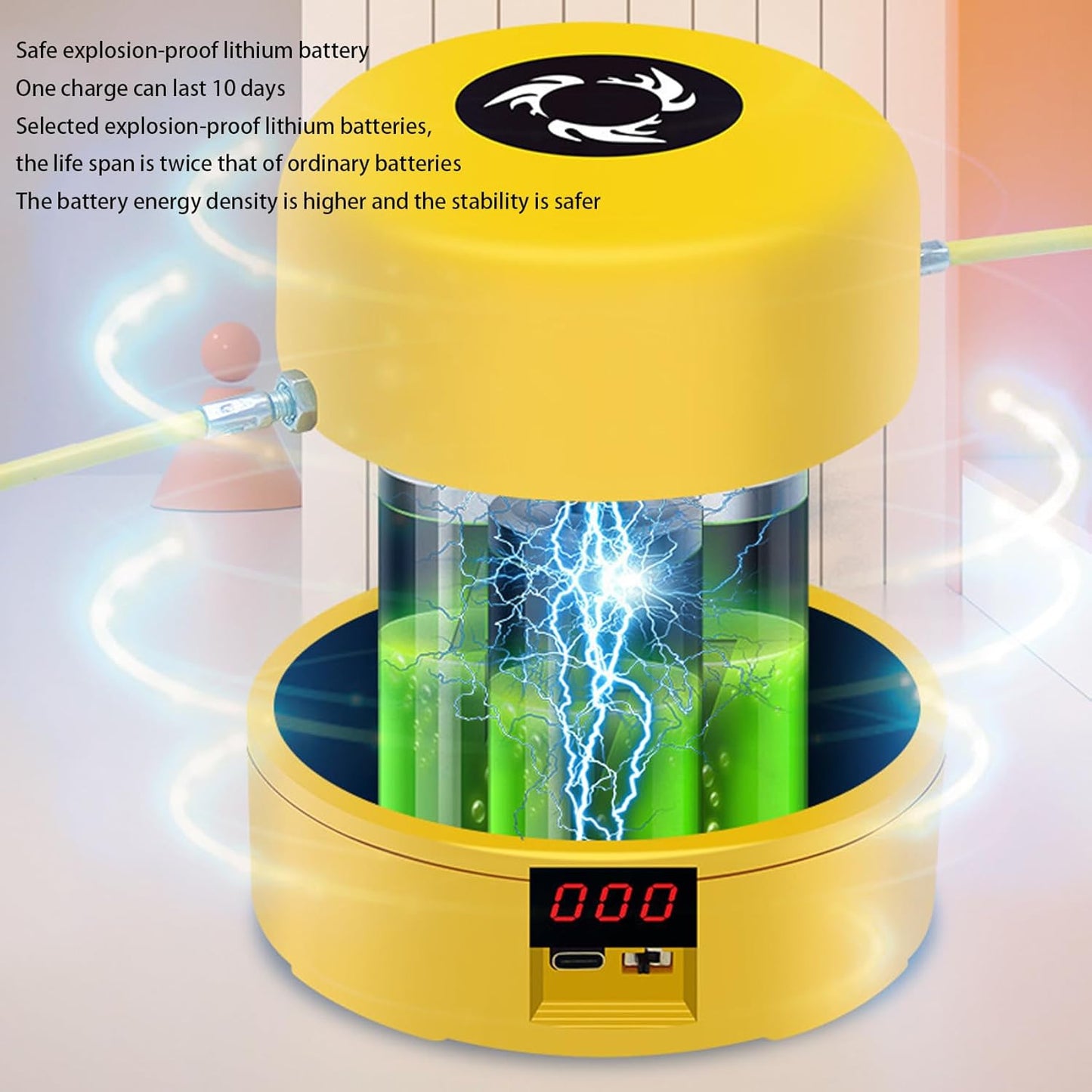 Hyperhop Auto Jump Trainer, Automatic Rope Skipping Machine, Jump Rope Machine, Rechargeable Fitness Jump Ropes Sports for Multi-Person Entertainment,Suits for Family, Gym, Office