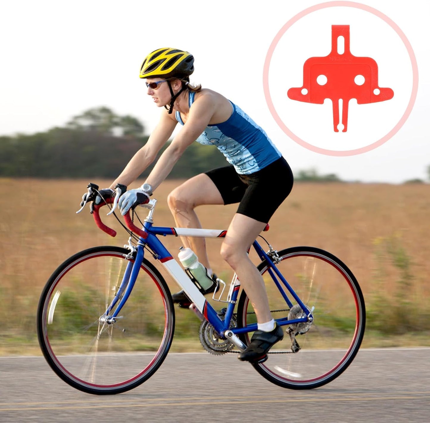 10 Pcs Bicycle Brake Pads Spacer Bicycle Hydraulic Disc Bike Brake Pad Spreader Insert Repair Tools for MTB Road Bike