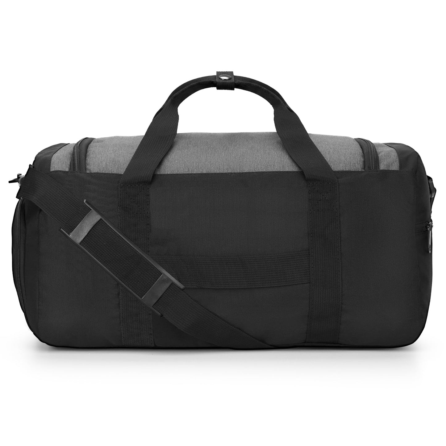 Gonex Gym Duffel Bag 18 inch with Shoe Compartment Wet Pocket, Large Capacity Sports Duffle Bag for Men Women, Workout & Travel Bag with Multiple Pockets, Black/Gray, Small (30L)