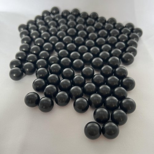 100 Rounds 50 Cal Paintballs, Solid Nylon Ammo Balls for Self Defense, Reusable .50 Caliber, Compatible with T4E TR50, HDP50, HDR 50 (Black)