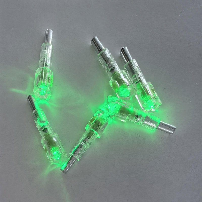 xxiaojun 18PCS Lighted Nocks for Crossbow Arrows with .252 .285 .297 .300 .305 Inside Diameter,High Visibility Led Arrow Nocks,Half-Moon Light up Knocks for Archery Hunting.