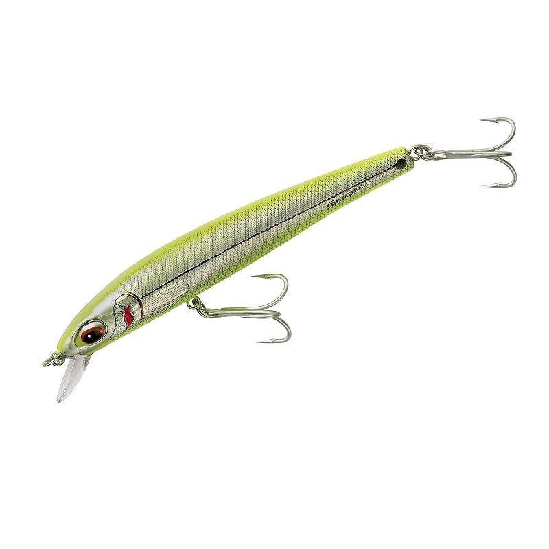 Long Shot Slender Minnow Saltwater Lure - Chartreuse Herring 6" 1-3/16 oz