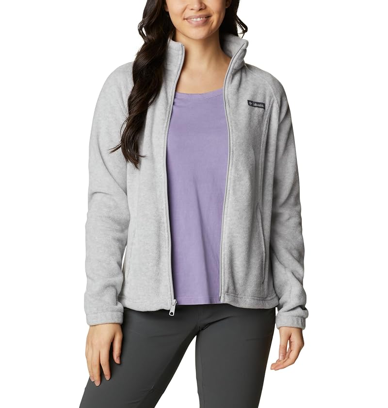 Columbia Benton Springs Full Zip Fleece Jacket for Women - Cirrus Grey Heather, Medium
