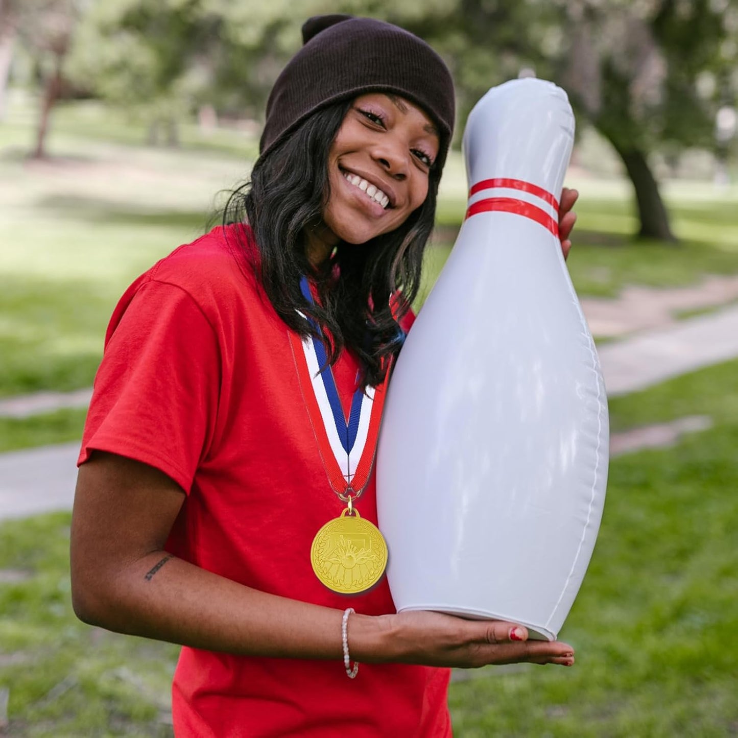 12 Pieces Gold Medals for Awards - Winner Medal Metal with Neck Ribbon Prizes for Kids, Adults, Sports Day, Spelling Bees, Competitions, Party, 2 Inches