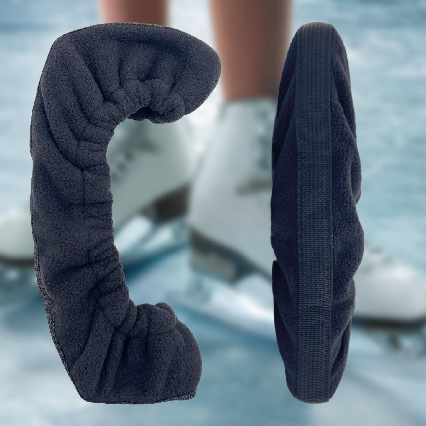 Ice Skate Blade Covers, Ice Skate Guards, Sports Blade Cover, Skate Blade Protector for Hockey Skates, Figure Skates and Ice Skates, Black