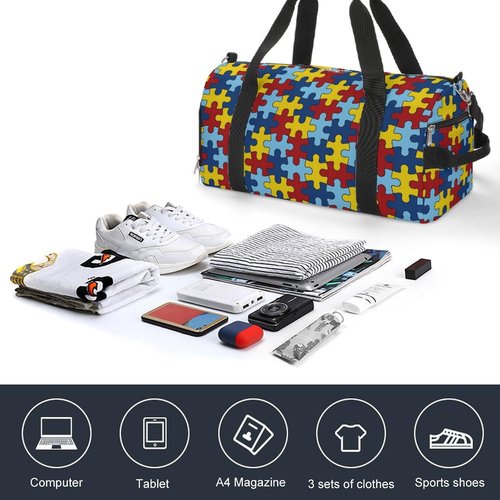 AUTISM AWARANESS Lightweight And Large Capacity Fitness Bag