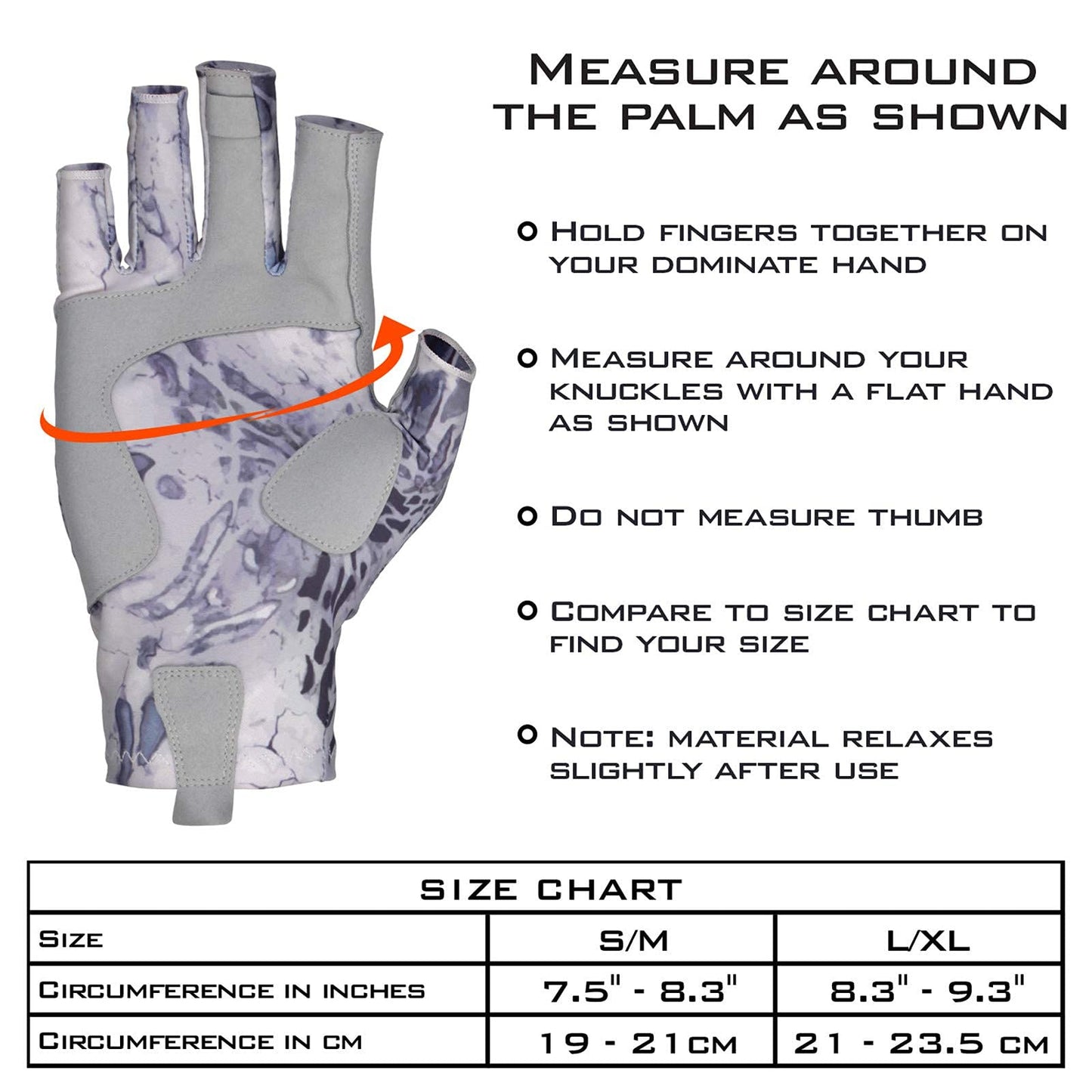 KastKing Sol Armis Sun Gloves UPF50+ Fishing Gloves UV Protection, Sun Protection for Outdoor, Kayaking, Rowing, Silver Mist, Large - X-Large