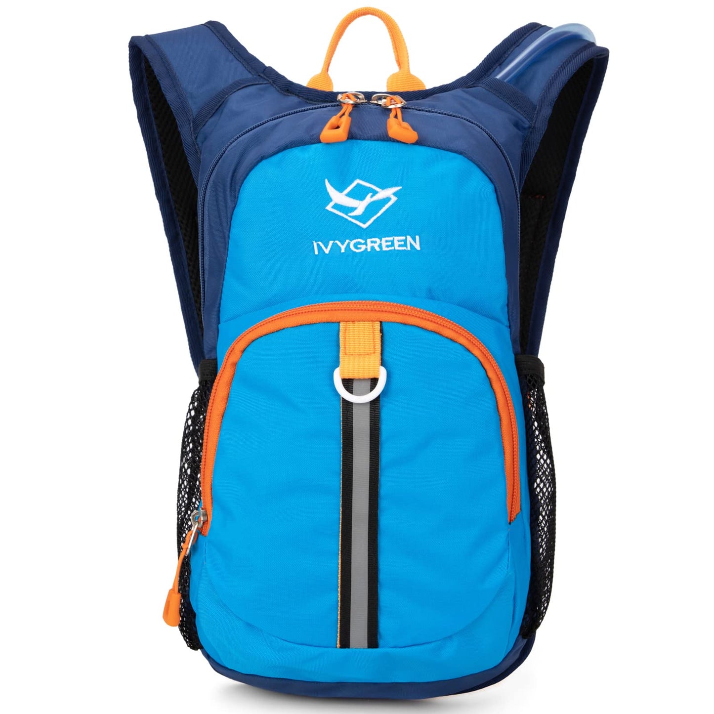 Ivygreen Kids Hydration Backpack, Hiking Backpack for Boys or Girls with 1.5L Water Bladder, Blue