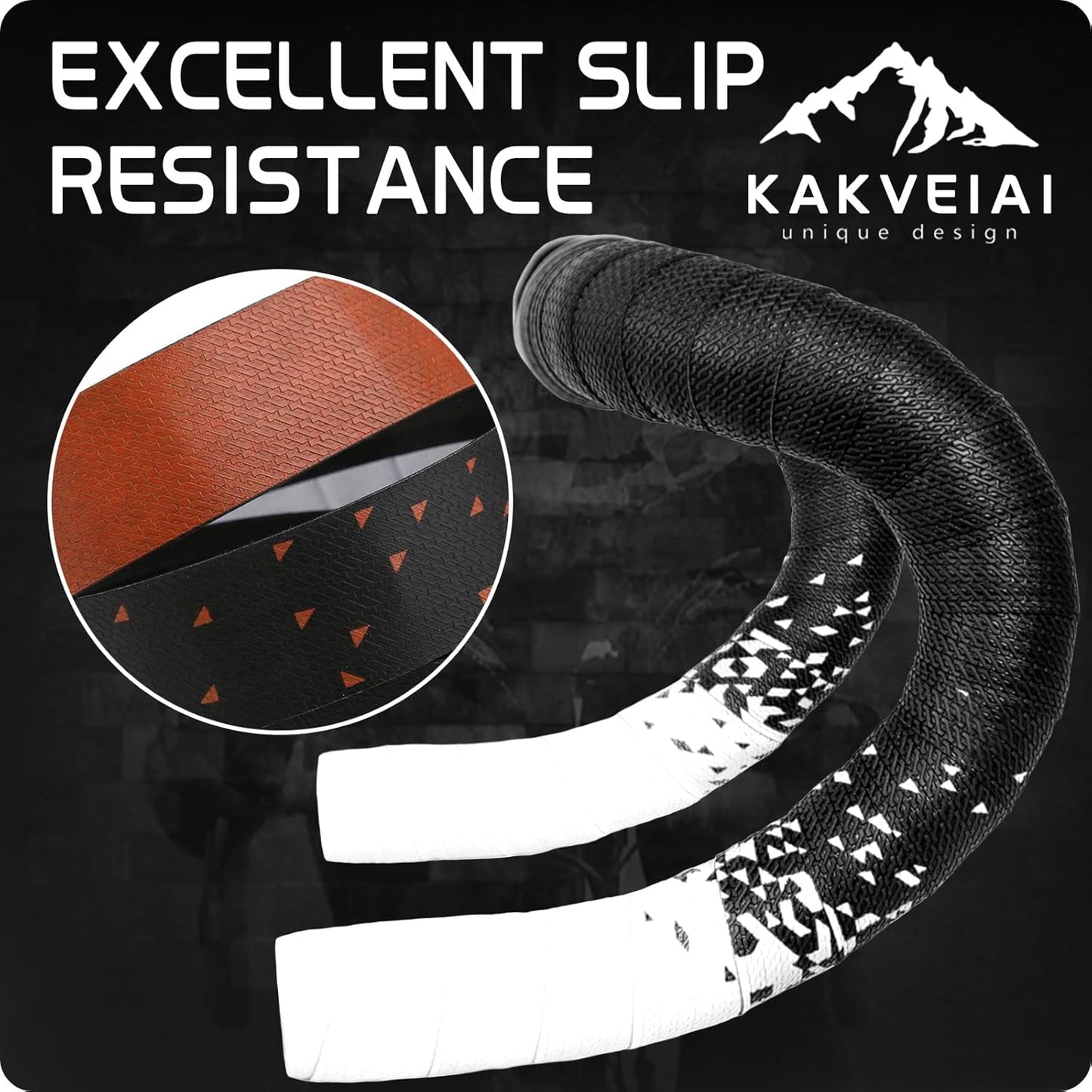 2pcs Bicycle Bar Tape, Bike Handlebar Tape, Road Bicycle Handlebar Tape, Cycling Grip Tape, with 4pcs Handlebar End Plugs, Soft Comfortable, Wear Resistant, Black