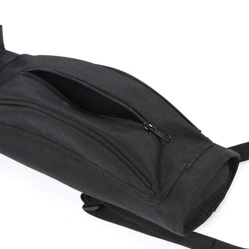 TOPARCHERY Archery Back Canvas Arrow Quiver Arrow Holder Shoulder Hanged Target Shooting Quiver for Arrows with Front Pockets (New Style)