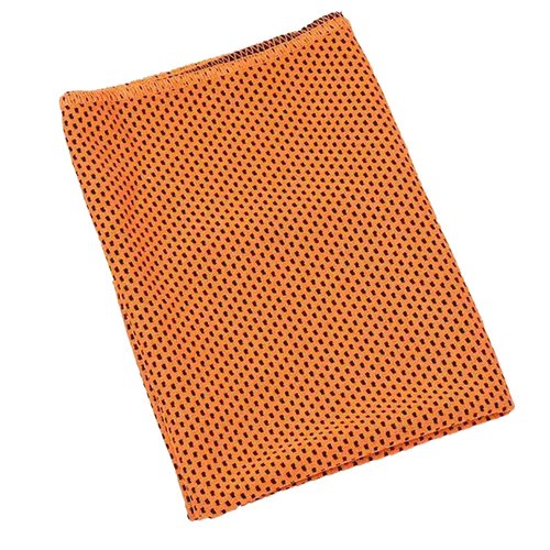 Gurevo Instant Cooling Towels for Hot Weather, Instant Relief on Neck and Face, Ice Towel Chilly Yoga Towel (Orange)
