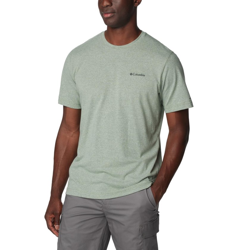 Columbia Men's Thistletown Hills Short Sleeve, Canteen Heather, Small