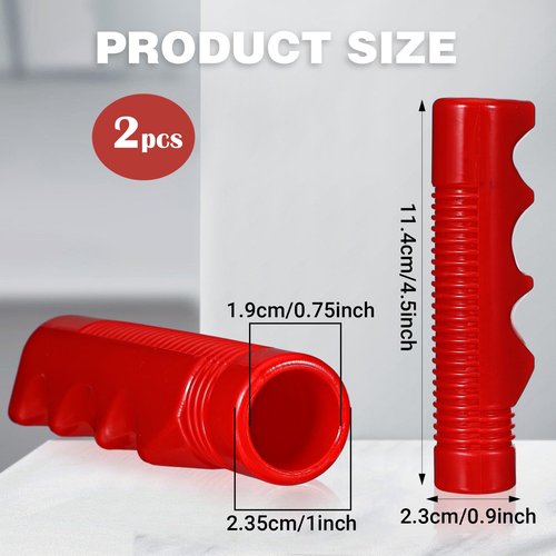 Handlebar Grips Compatible with Radio Flyer Tricycle, 3/4 Inch Bicycle Grip, Kids Non-Slip-Bicycle Handlebar Grips, 1 Pair Red Tricycle HandlebarGrips