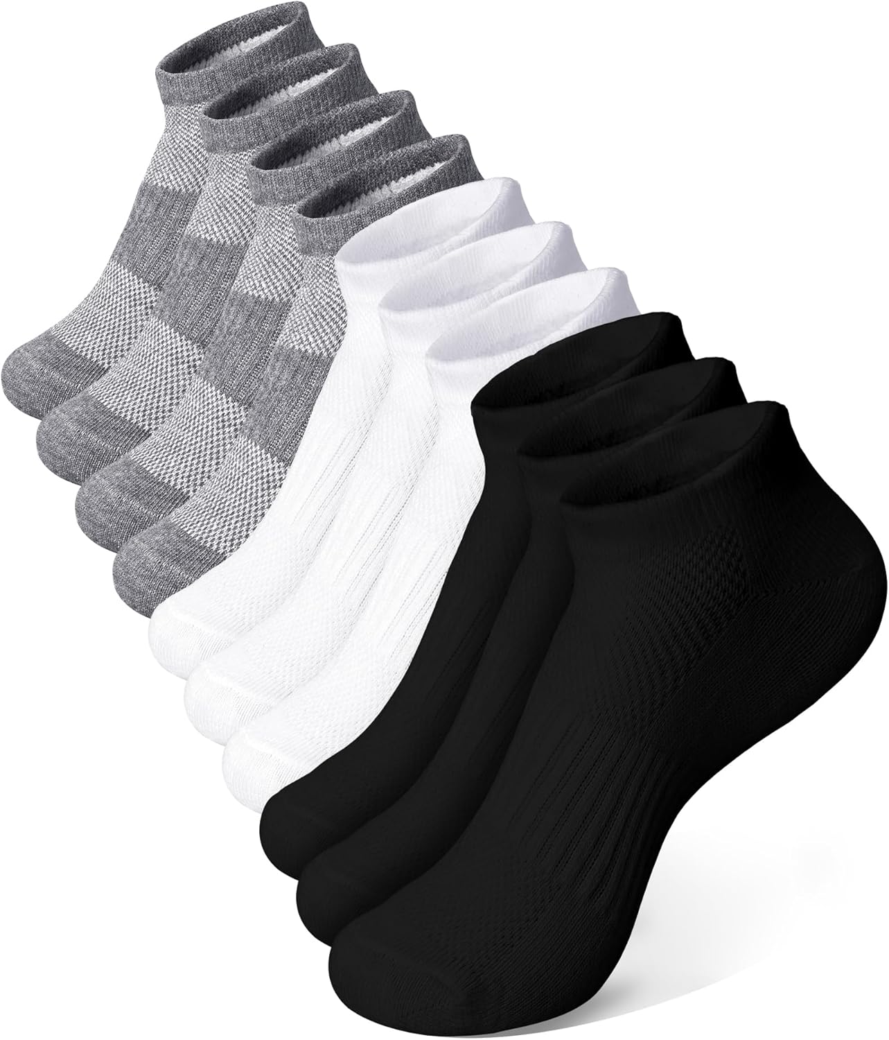 10 Pairs Kids Socks for Boys Girls Ankle Athletic Low Cut Socks Half Cushioned Crew Cotton No Show Running Sock