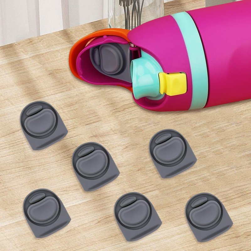 BMSQOFD 6 Pcs Replacement Rubber Seal Stopper Compatible with Owala FreeSip,Water Bottle Top Gasket Lid for Owala 16/19/24/32/40oz Bottle Mouth Cap Silicone Stoppers Parts Insert Accessories 6PB-U3